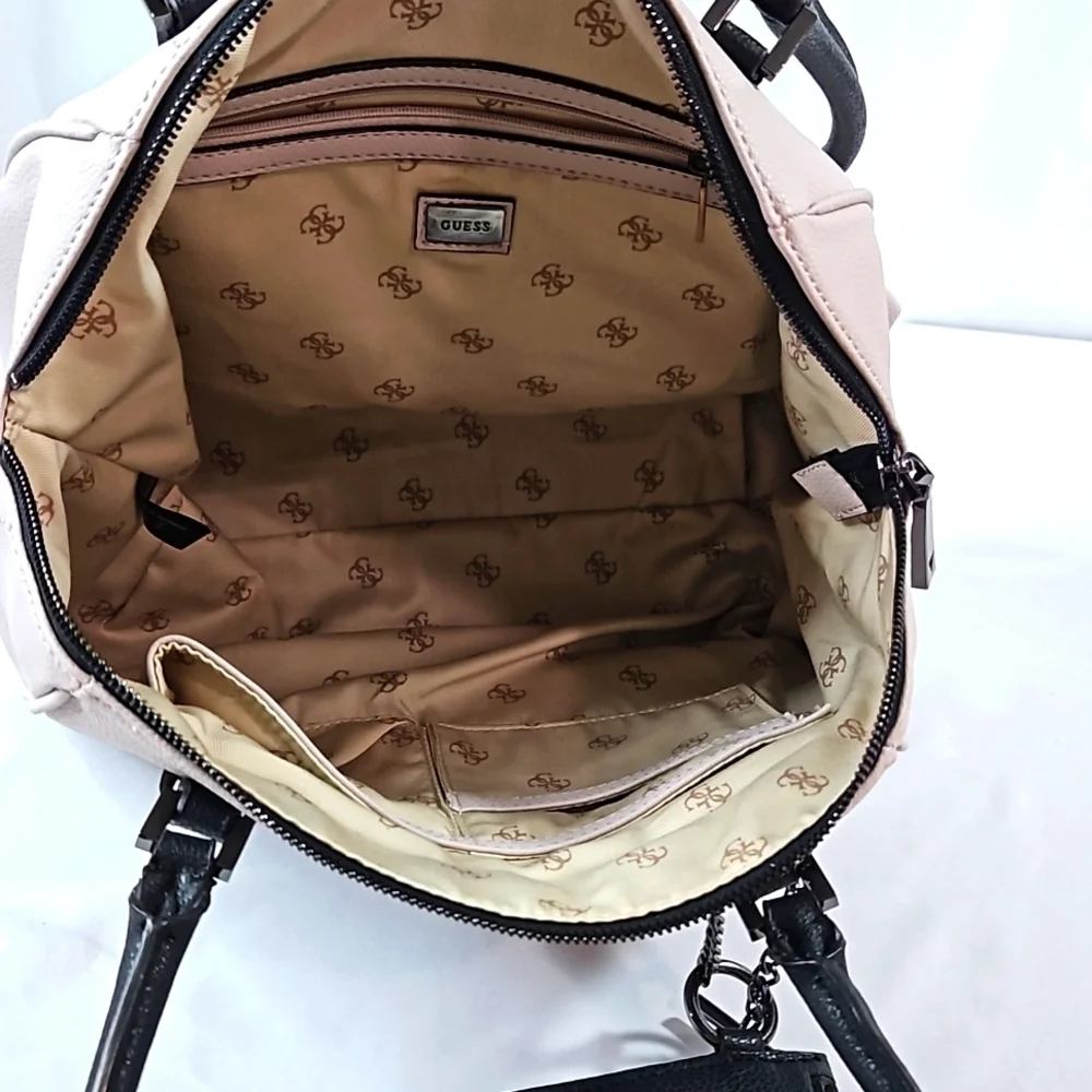 GUESS Pink Satchel & Matching Wristlet